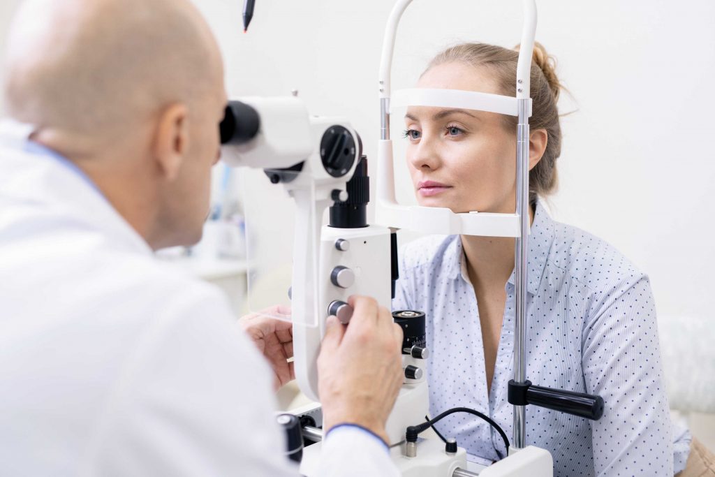 Badanie wzroku u okulisty